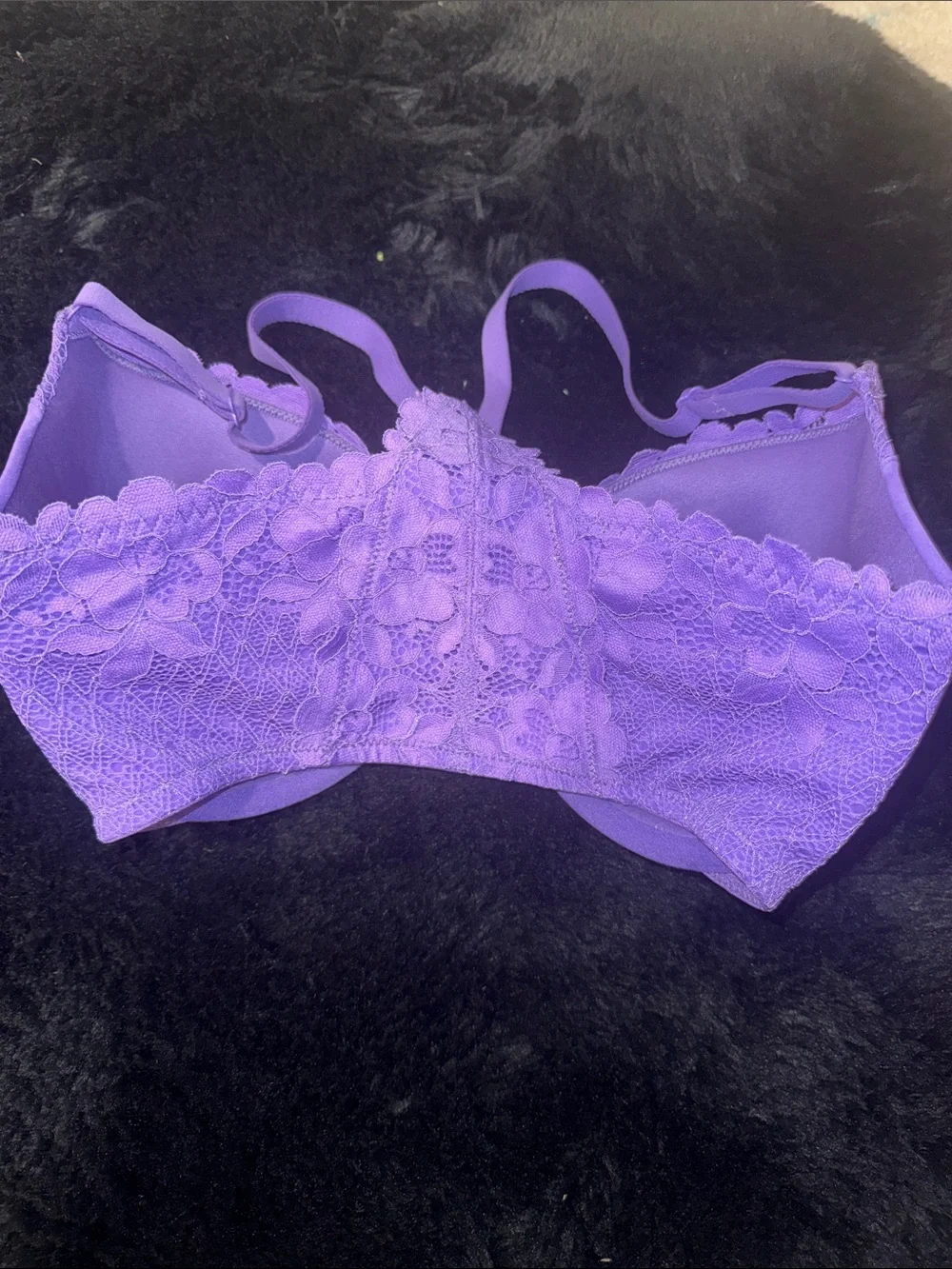 Bare Necessities Passion Purple Racerback Front-Closure Bra 32DDD - Picture 5 of 9